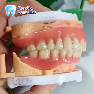 Bộ răng giả acrylic có thể tháo rời bộ răng giả có thể tùy chỉnh bộ răng giả tự nhiên